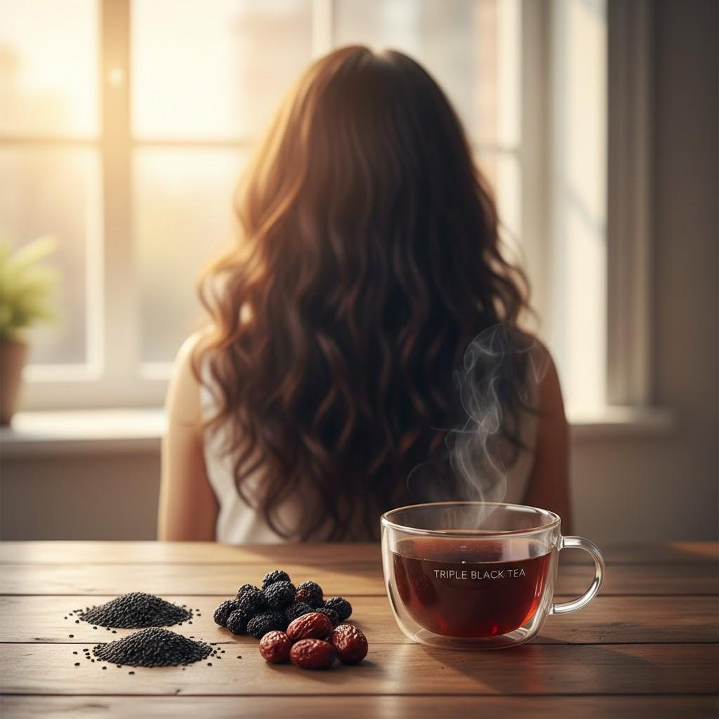 WORRYING ABOUT HAIR LOSS, WHY NOT REPLACE THE MILK TEA IN YOUR HAND!